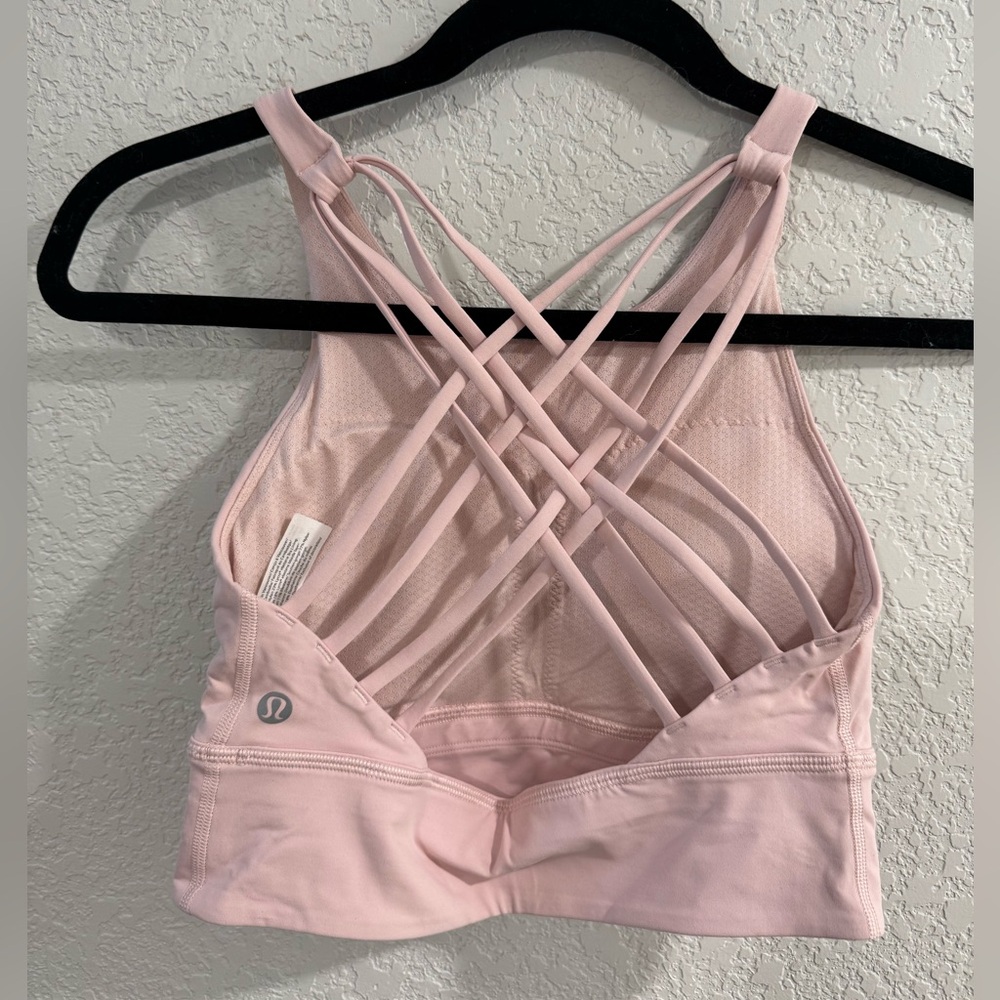 lululemon athletica Pink Strappy Sports Bra